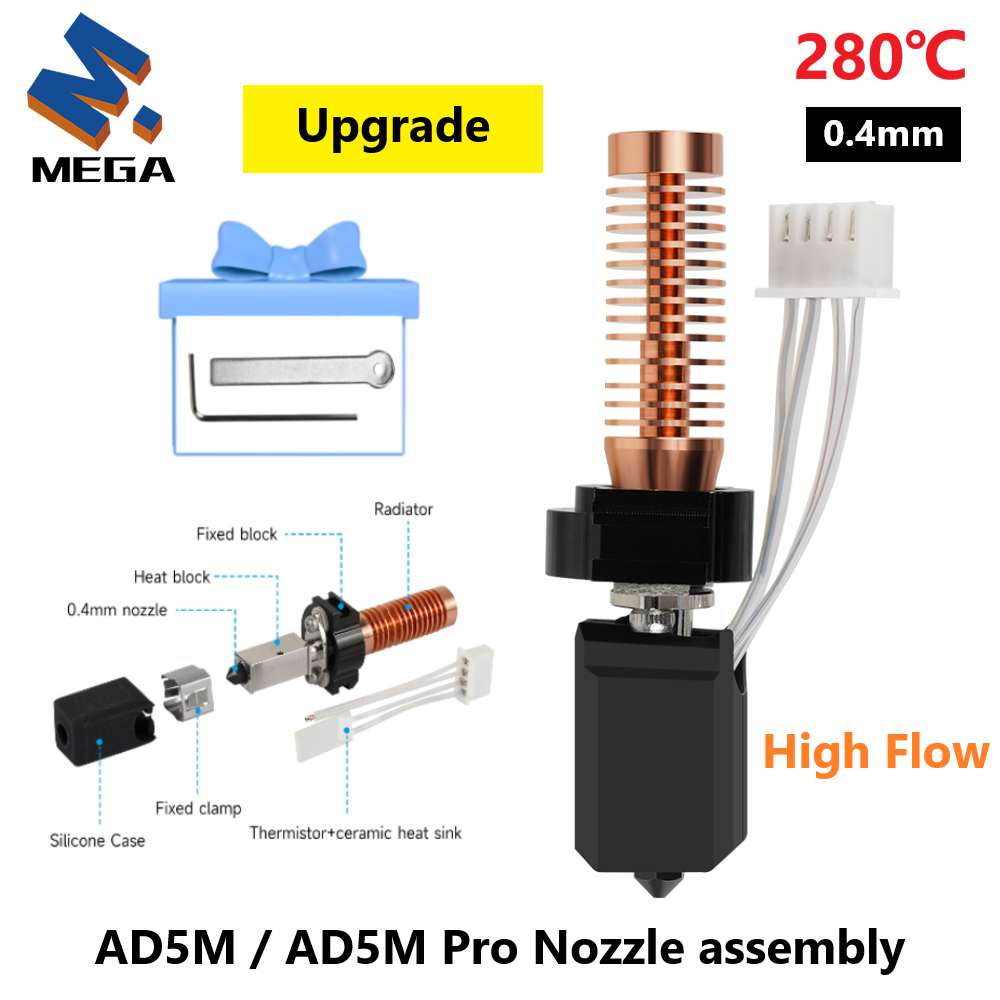 Hotend 0.4Mm - Upgrade For Flashforge Adventurer AD5M Nozzle/5M