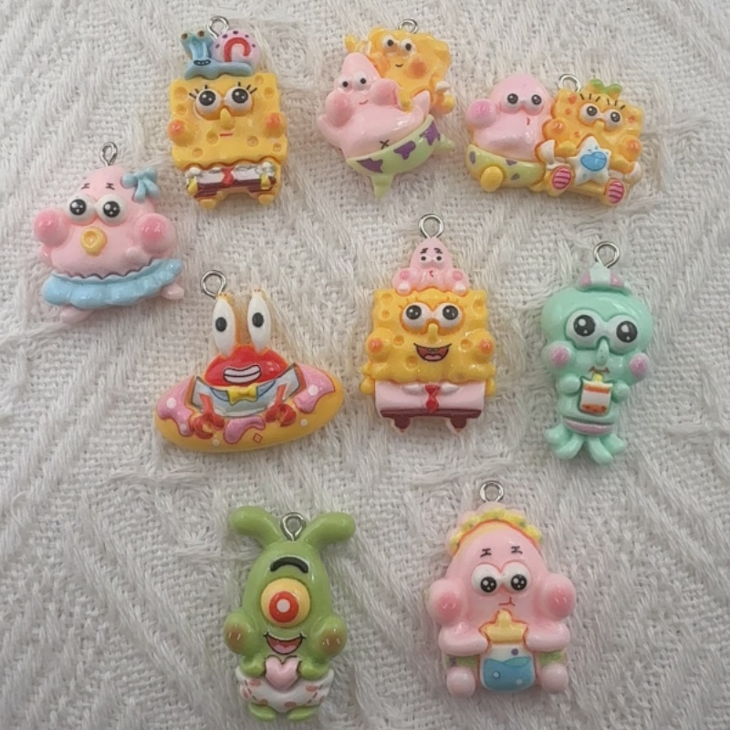 Resin - 10pcs cartoon resin pendant, DIY jewelry
