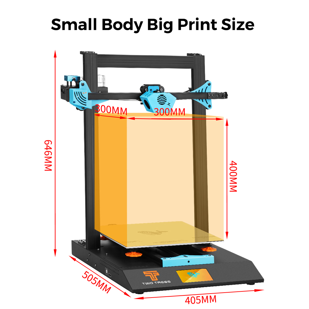 Twotrees Blu-5 Bluer Plus l3D  - Corexy 3D Printer Kit 评论和价格