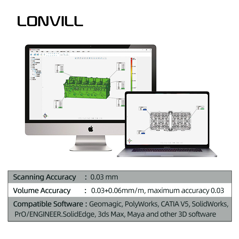 LONVILL Handheld 3D Scanning T - Handheld 3D Scanner High Precision 评论和价格