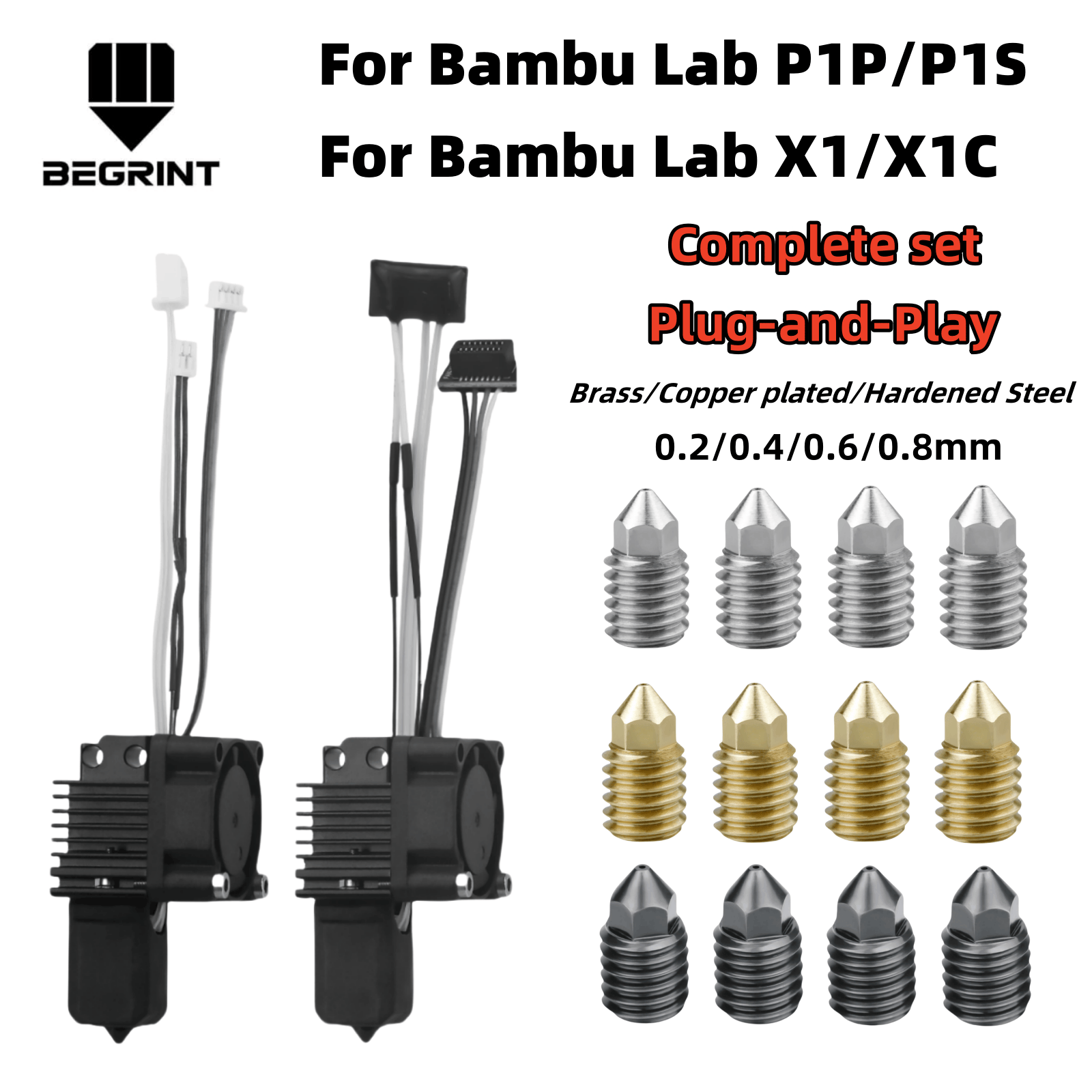 For Bambu Lab X1C P1P P1S Comp - Hotend 0.4Mm 评论和价格