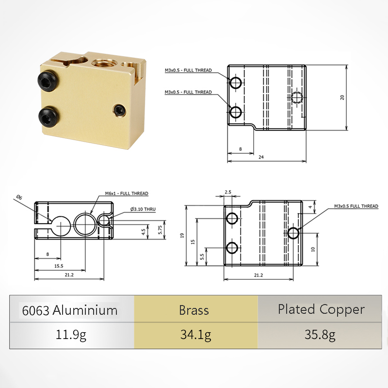 High Quality PT100 Volcano Hea - Direct Drive Extruder 评论和价格