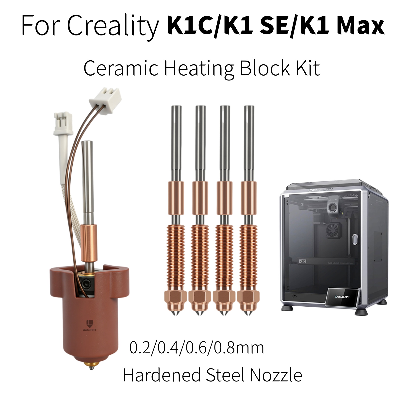 For Creality K1C K1 MAX Hotend - Hotend Assembly 评论和价格